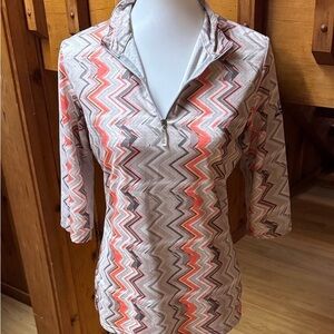 Stylish Zigzag Long Sleeve Top